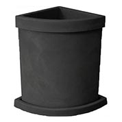 Jardinera de Esquina Vela - Negro
